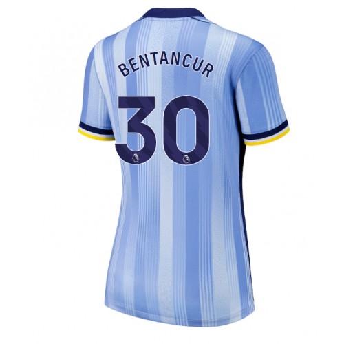 Fotballdrakt Dame Tottenham Hotspur Rodrigo Bentancur #30 Bortedrakt 2024-25 Kortermet